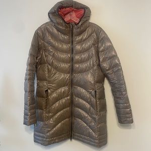 Lole Claudia Gold Tan Down Coat Size L